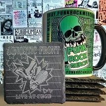 Agnostic Front Live At CBGB&#39;s Laser Engraved  Slate Coaster 4&quot;x4&quot; Punk Rock - $12.00