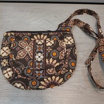 Vera Bradley Shoulder Bag Handbag Crossbody Purse Canyon Brown Floral Pr... - $13.50