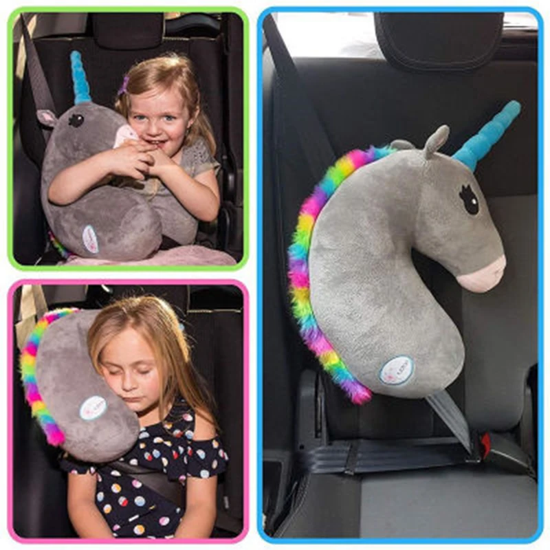 Cartoon Unicorn Car Seat Belt Shoulder Pad PP Cotton Auto Seatbelt Cover For - £26.56 GBP