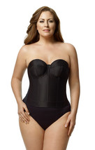 Black Elila Smooth Longline Strapless Bra 6421 ~ Plus Sizes Available - $78.00