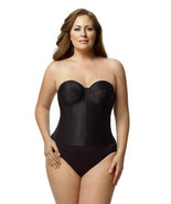 Black Elila Smooth Longline Strapless Bra 6421 ~ Plus Sizes Available - $1,446.20 MXN