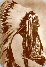 Postcard Sitting Pull Teton Sioux Chief Medicine Man  6 x 4 Ins. - £10.43 GBP