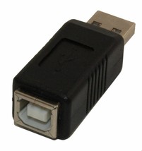 Usb A Male/B Female Adapter Black - £12.78 GBP