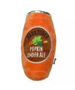 NEW Woof Barktober Pupkin Amber Ale Plush Squeaky Dog Toy 7.5 inches orange - £7.94 GBP