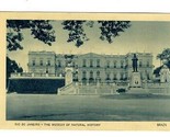 Rio De Janeiro The Museum of Natural History Postcard Brazil 1920&#39;s - $13.86