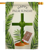 Happy Palm Sunday House Flag Faith 28 X40 Double-Sided Banner - £29.55 GBP