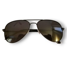 Luenx Unisex Adult Black Gunmetal Aviator Sunglasses 2610 60-15-148 mm - £16.01 GBP