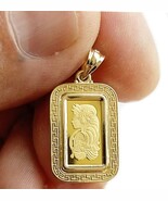 1 Gr Lady Fortuna gold Pendant, Greek Key Pendant, 24 K Suisse Gold  Pen... - €362,13 EUR