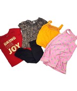 Girls 4T OLD NAVY Carter&#39;s CAT &amp; JACK Bundle Shirt Leopard Pants Match S... - $16.83