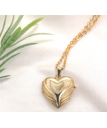 14k Yellow Gold Heart Locket with Cable Chain 18.5&quot; and Toggle Clasp (#J... - €1.468,69 EUR