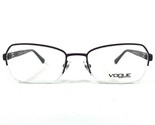 Vogue Brille Rahmen VO 3971-B 897-S Lila Quadratisch Cat Eye Halb Rim 51... - $27.68