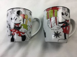 Disney Mickey &amp; Minnie Mouse Christmas Magic is Everywhere Coffee Mug Cu... - £18.61 GBP