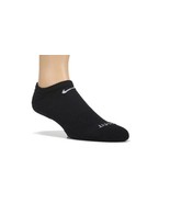 NEW 2 PAIR EVERYDAY PLUS NIKE NO SHOW SOCKS BLACK DRI-FIT YOUTH 5Y - 7Y - €17,90 EUR