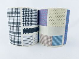 Lot Of 2 Mrs Grossman’s Fabric Stickers Roll Swatches - Basic Black Oxfo... - $40.00