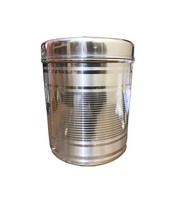 Stainless Steel containers with lid Canister 5 liter big size Storage tin - £32.19 GBP