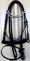 Horse English Padded Leather Show Bridle Crystal Bling  803MT09C - $66.32