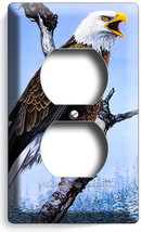 American Bald Eagle In The Wild On Tree Winter Outlet Wall Plate Home Room Decor - £7.40 GBP