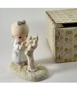 Enesco Precious Moments Figurine &quot;His Eye Is On The Sparrow&quot; E-0530 Vint... - £7.80 GBP