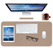 Leather Desk Mat,Desk Pad,Desktop Mat,Waterproof Mat For Desktop, Keyboard And M - £16.41 GBP