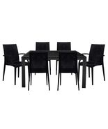 LeisureMod Mace Mid-Century 7-Piece Outdoor Rectangular Bistro Table wit... - €851,54 EUR+