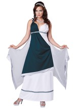 California Costumes Women&#39;s Roman Beauty Goddess Long Dress Teal/White Large - £26.98 GBP