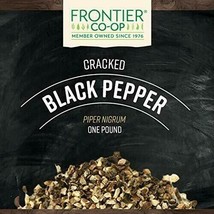 Frontier Co-op Pepper, Black Cracked, Kosher | 1 lb. Bulk Bag | Piper ni... - £19.23 GBP