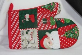 Oven Mitt (new) TO: SANTA - CARTE POSTAL - RED - 10&quot; - £6.36 GBP