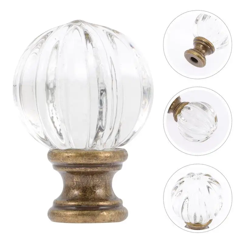 Light knob decor shade light screw cap decorative table lamps crystalglass ceiling ball thumb200