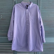 Dockers Button Up Iron Free Shirt ~ Sz XL 17/17-.5 32/33 ~ Blue &amp; White - £17.76 GBP