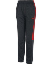 adidas Big Kid Boys Melange Mesh Pants,Black/Red,Small - $40.00