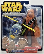 Star Wars PlaySkool Jedi Force Chewbacca Action Figure W/Wookie Scout Flyer -SW4 - $28.05