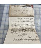 Vintage Letter Houston Texas 1926 Musician Jack Gregory Abram To Lufkin ... - $36.45