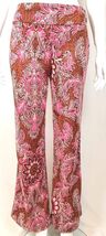 NWT Anthropologie Maeve Maria Paisley Pink Metallic Thread Pants Boho 6 - €42,92 EUR