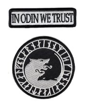 in Odin we Trust Viking god Wolf in god Viking Morale Hook Patch (POD3) - $11.99