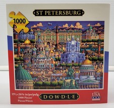 *I) St Petersburg Russia 1000 Piece Jigsaw Puzzle by Dowdle Folk Art 19&quot;... - $11.87