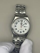 Vintage Seiko 5 Mechanical 21 Jewels 7S26-02E0 White Dial Day Date Japan - $113.85