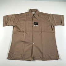 New Vintage Puritan Shirt Mens 16 16.5 L Brown Dacron Polyester Cotton USA Made - £29.45 GBP