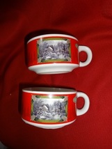 Currier And Ives Soup Mugs - $7.00