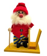 Vintage Swedish Tomte Figurine Folk Art Wood Santa Elf Gnome Christmas H... - £47.87 GBP