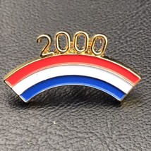 Patriotic Rainbow 2000 Pin Vintage Red White Blue Millennium Pride Millennials - £10.27 GBP