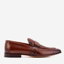 The Dorian Tan Python ; Baby Buffalo Leather Loafer Men Shoe image 4