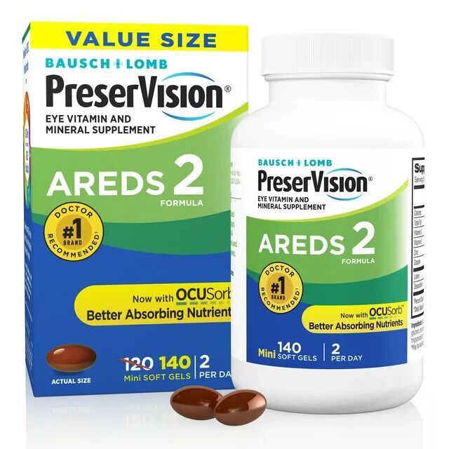 PreserVision® AREDS 2 Formula + Multivitamin, 140 mini Soft Gels Exp 2025 - $27.22