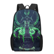 Illidan World of Warcraft 16Inch 3D Print Children School Bags Orthopedic Backpa - £153.67 GBP