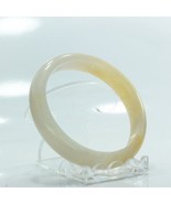 60.3 mm White Clear Quartz Citrus Blush Bangle Natural Stone Bracelet 7.... - £40.13 GBP