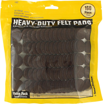 8827 Heavy Duty Self Adhesive Furniture Felt Pads 1-Inch round Br - $53.88 CAD
