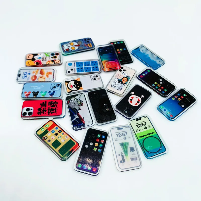 5 Pcs Multi-style Miniature Mini Acrylic Mobile Phone Model Toys for 1/12 - £8.06 GBP