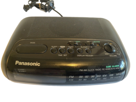 Panasonic RC-6088 AM/FM Dual Alarm Clock Radio Red LED Tested Working - £14.18 GBP