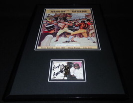 Floyd Patterson Signed Framed 11x17 Photo Display Johansson Fight - £98.05 GBP