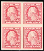 344, Mint NH Superb 2¢ Block of Four Stamps - Stuart Katz - $49.95