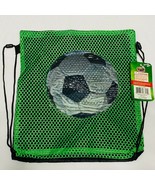 Soccer theme Green Black String Drawstring Backpack for kids - $10.75 CAD